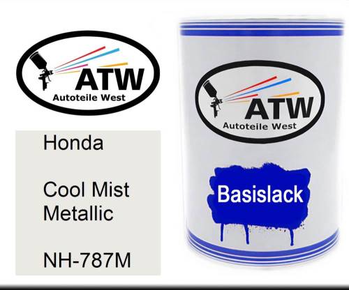 Honda, Cool Mist Metallic, NH-787M: 500ml Lackdose, von ATW Autoteile West.